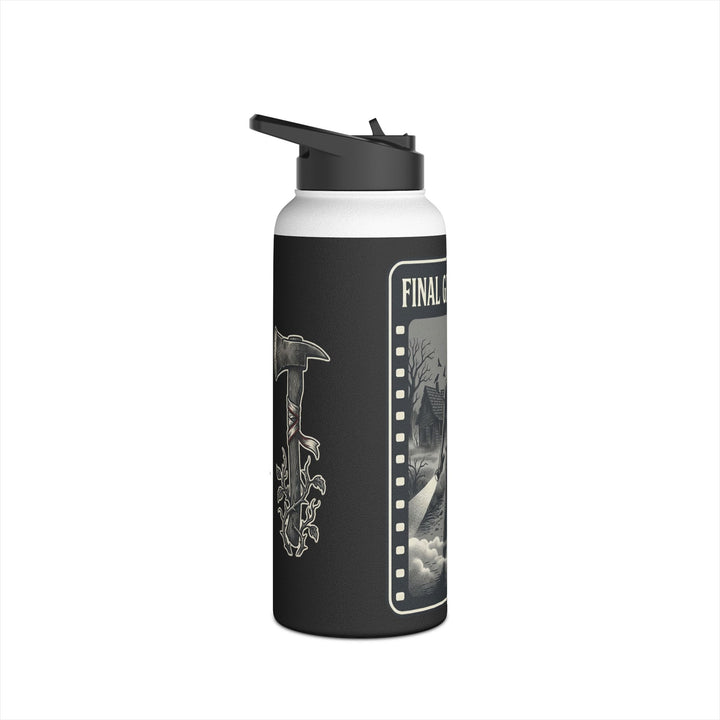 "Final Girl Energy" Stainless Steel Water Bottle, Standard Lid