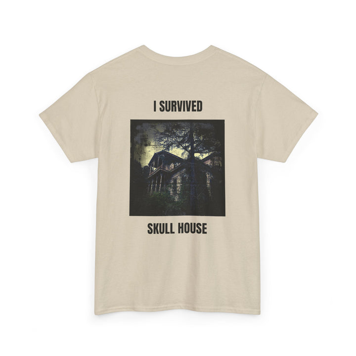 "I Survived Skull House" Unisex Heavy Cotton Tee