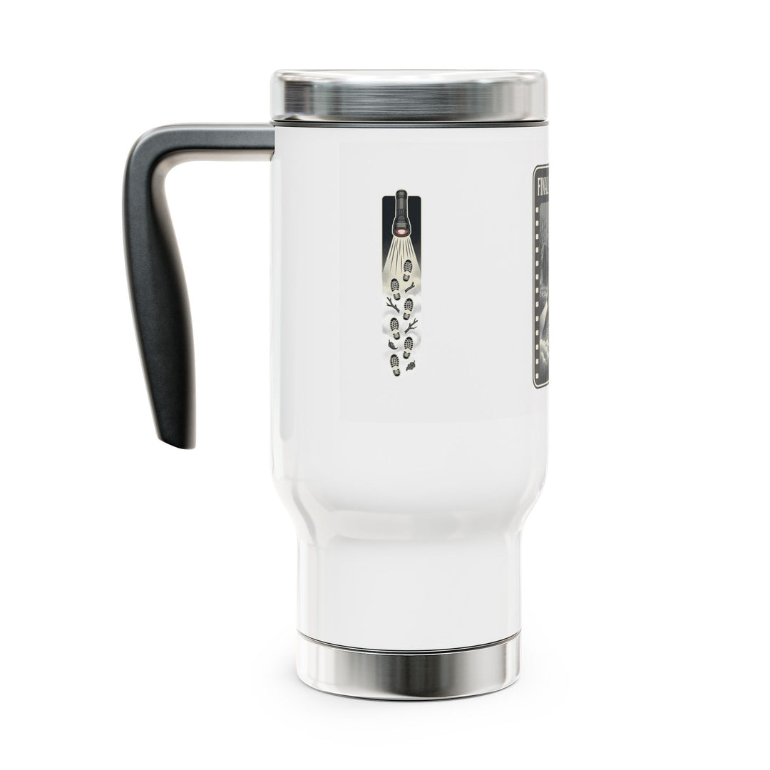 "Final Girl Energy" Stainless Steel Travel Mug with Handle, 14oz