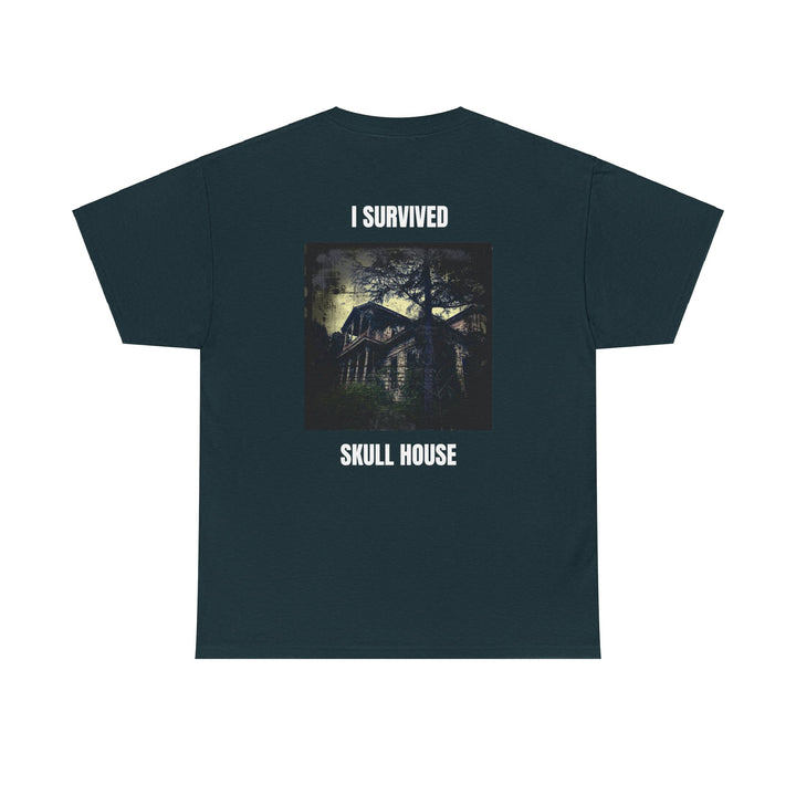 "I Survived Skull House" Unisex Heavy Cotton Tee