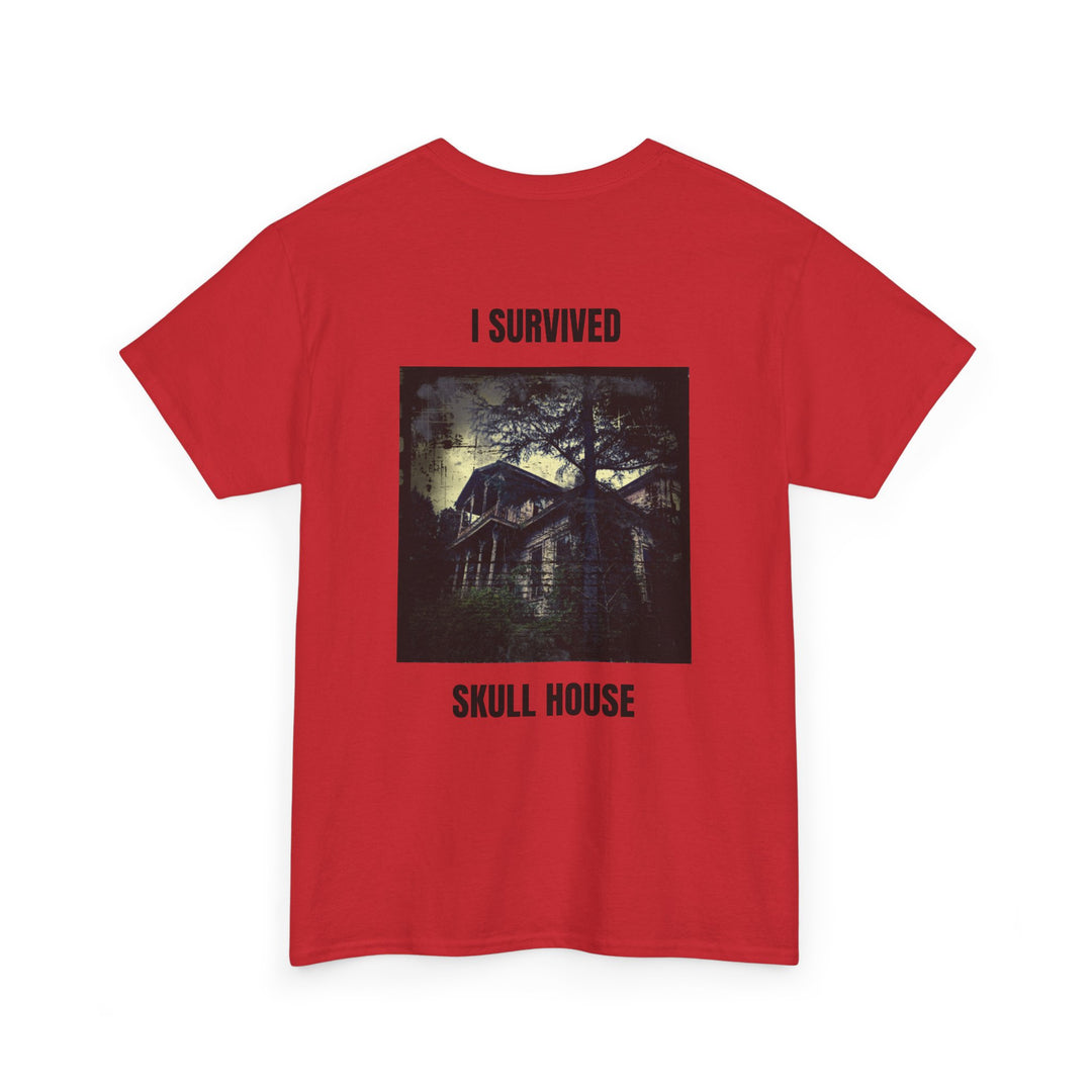 "I Survived Skull House" Unisex Heavy Cotton Tee