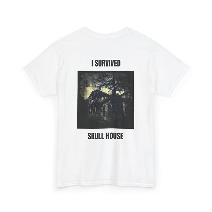 "I Survived Skull House" Unisex Heavy Cotton Tee