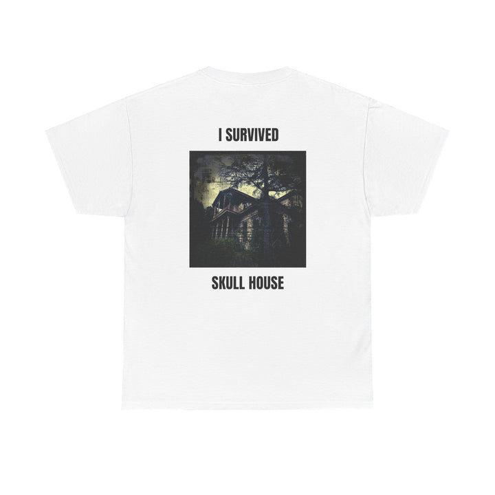 "I Survived Skull House" Unisex Heavy Cotton Tee