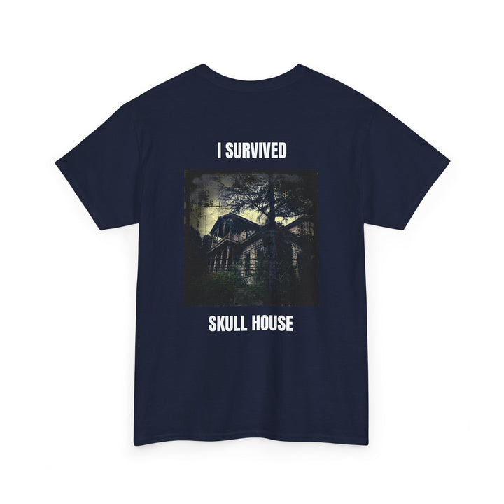 "I Survived Skull House" Unisex Heavy Cotton Tee