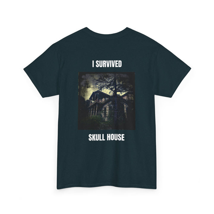 "I Survived Skull House" Unisex Heavy Cotton Tee