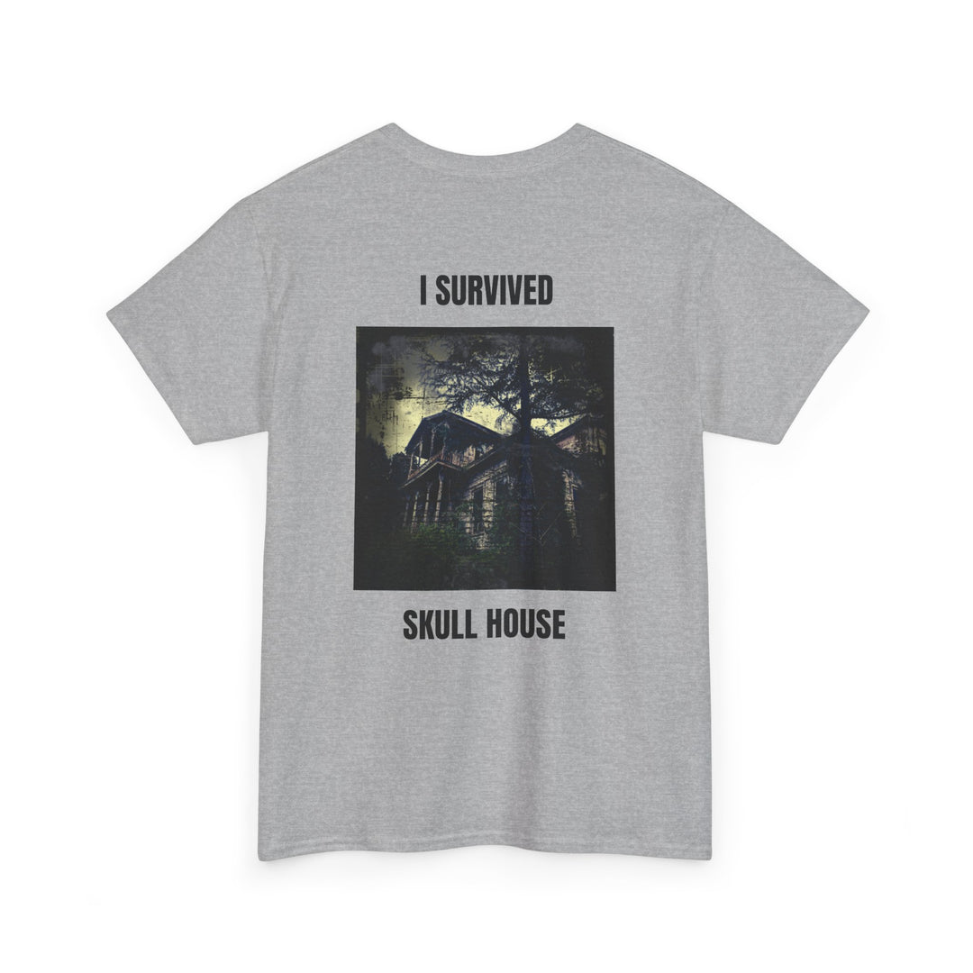 "I Survived Skull House" Unisex Heavy Cotton Tee
