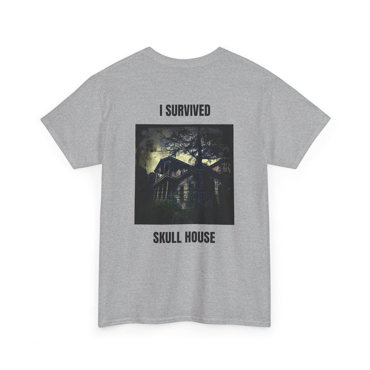 "I Survived Skull House" Unisex Heavy Cotton Tee