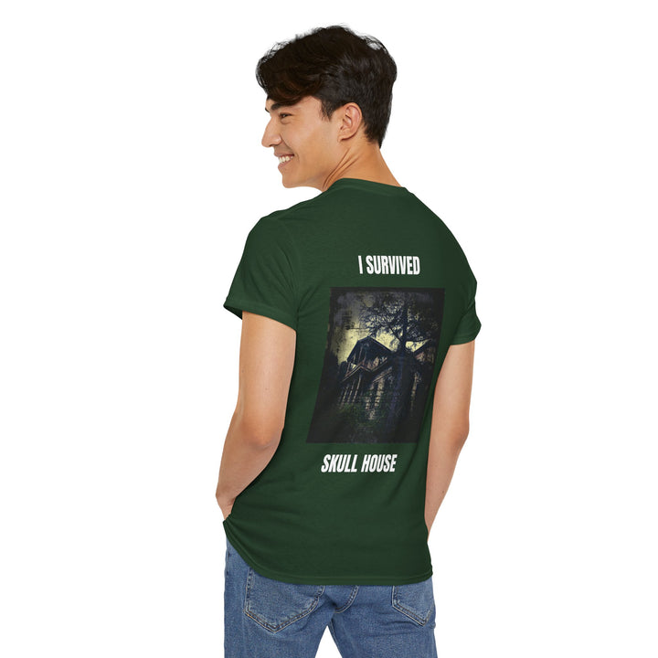 "I Survived Skull House" Unisex Heavy Cotton Tee