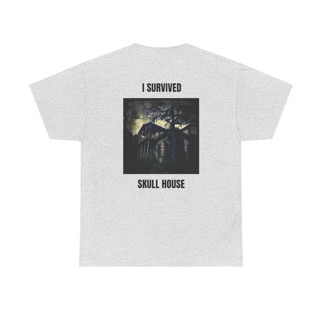"I Survived Skull House" Unisex Heavy Cotton Tee