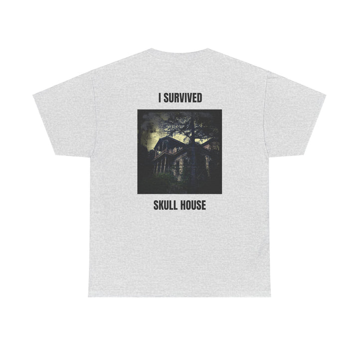 "I Survived Skull House" Unisex Heavy Cotton Tee