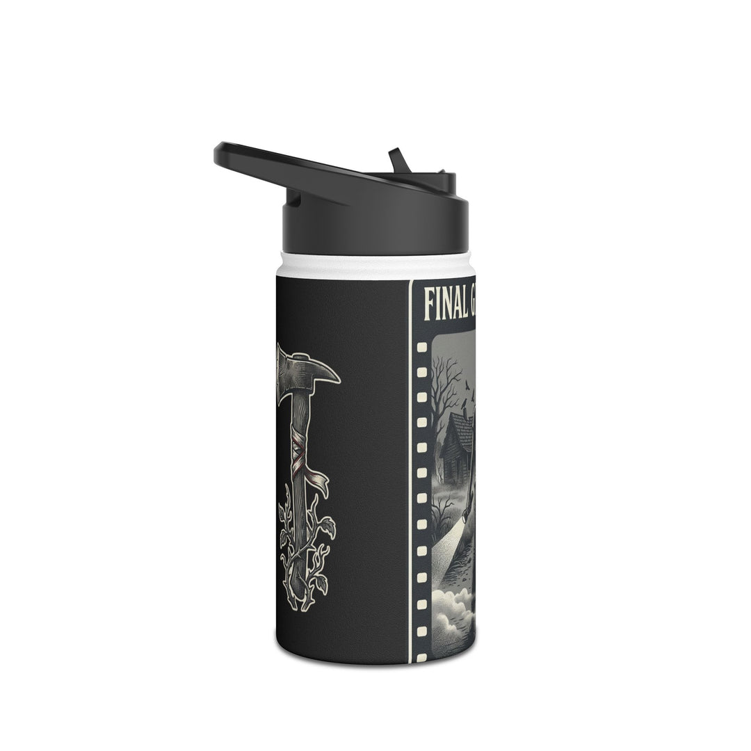 "Final Girl Energy" Stainless Steel Water Bottle, Standard Lid