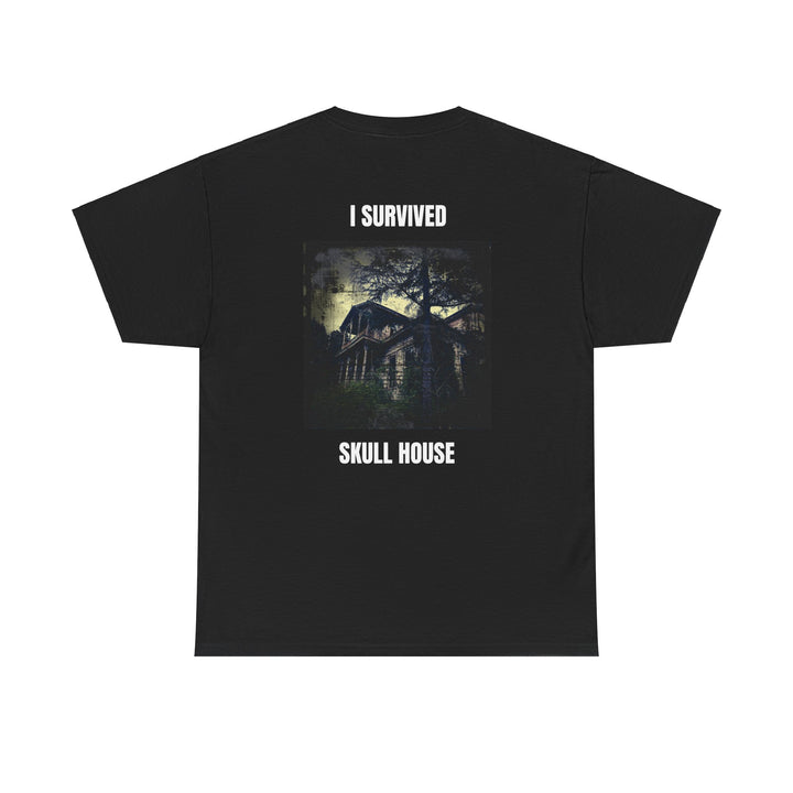 "I Survived Skull House" Unisex Heavy Cotton Tee