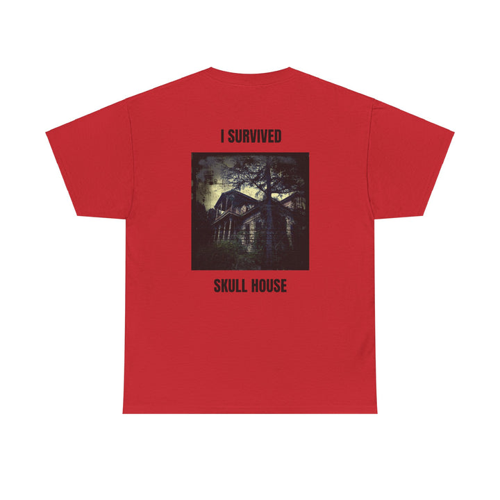 "I Survived Skull House" Unisex Heavy Cotton Tee