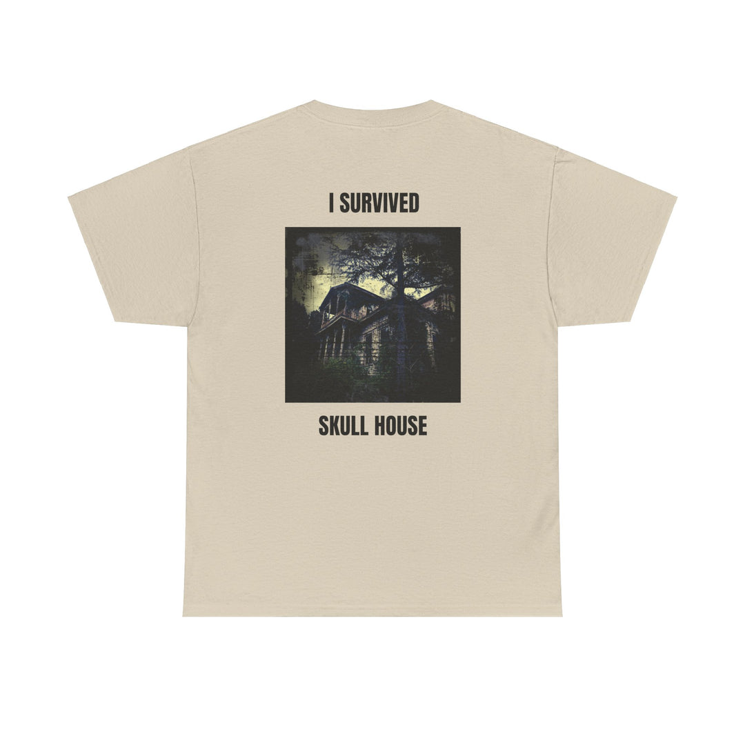 "I Survived Skull House" Unisex Heavy Cotton Tee