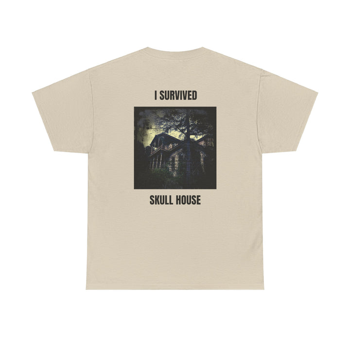 "I Survived Skull House" Unisex Heavy Cotton Tee