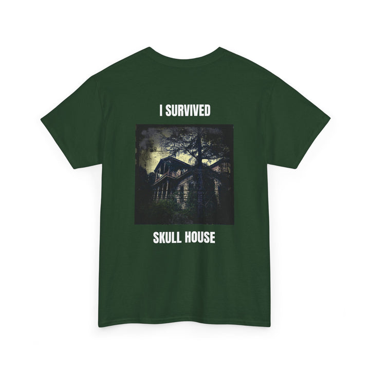 "I Survived Skull House" Unisex Heavy Cotton Tee