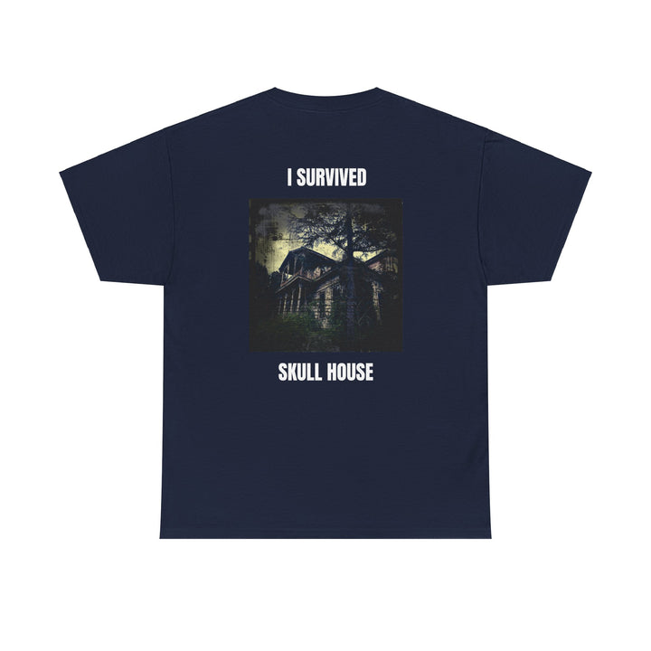 "I Survived Skull House" Unisex Heavy Cotton Tee