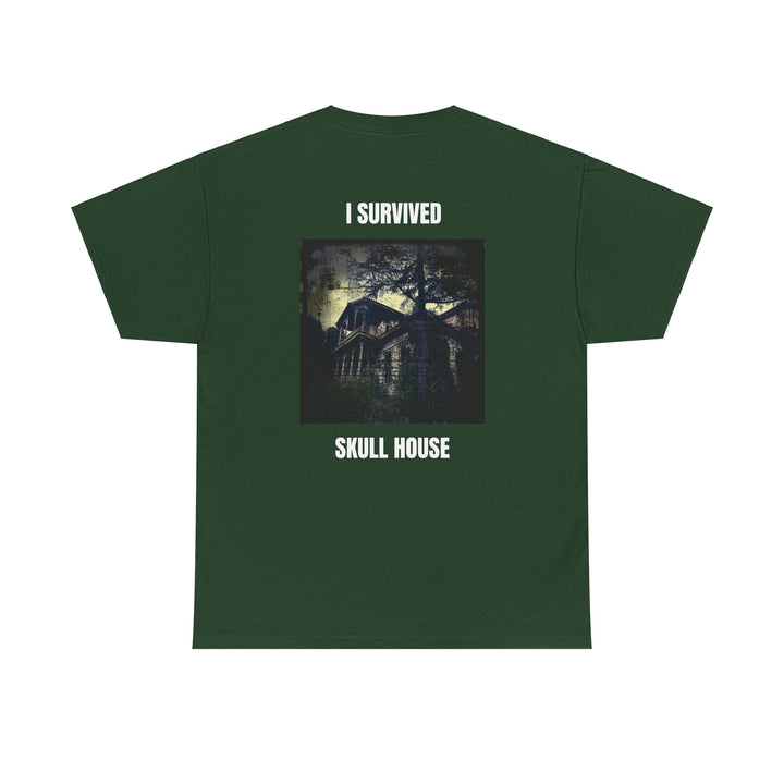 "I Survived Skull House" Unisex Heavy Cotton Tee