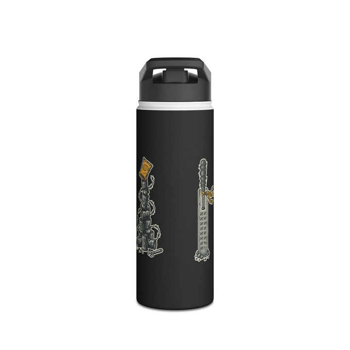 "Last One Standing Gets the Snacks" Stainless Steel Water Bottle, Standard Lid