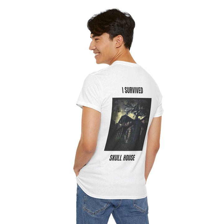 "I Survived Skull House" Unisex Heavy Cotton Tee