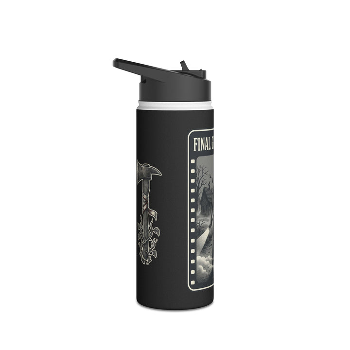 "Final Girl Energy" Stainless Steel Water Bottle, Standard Lid