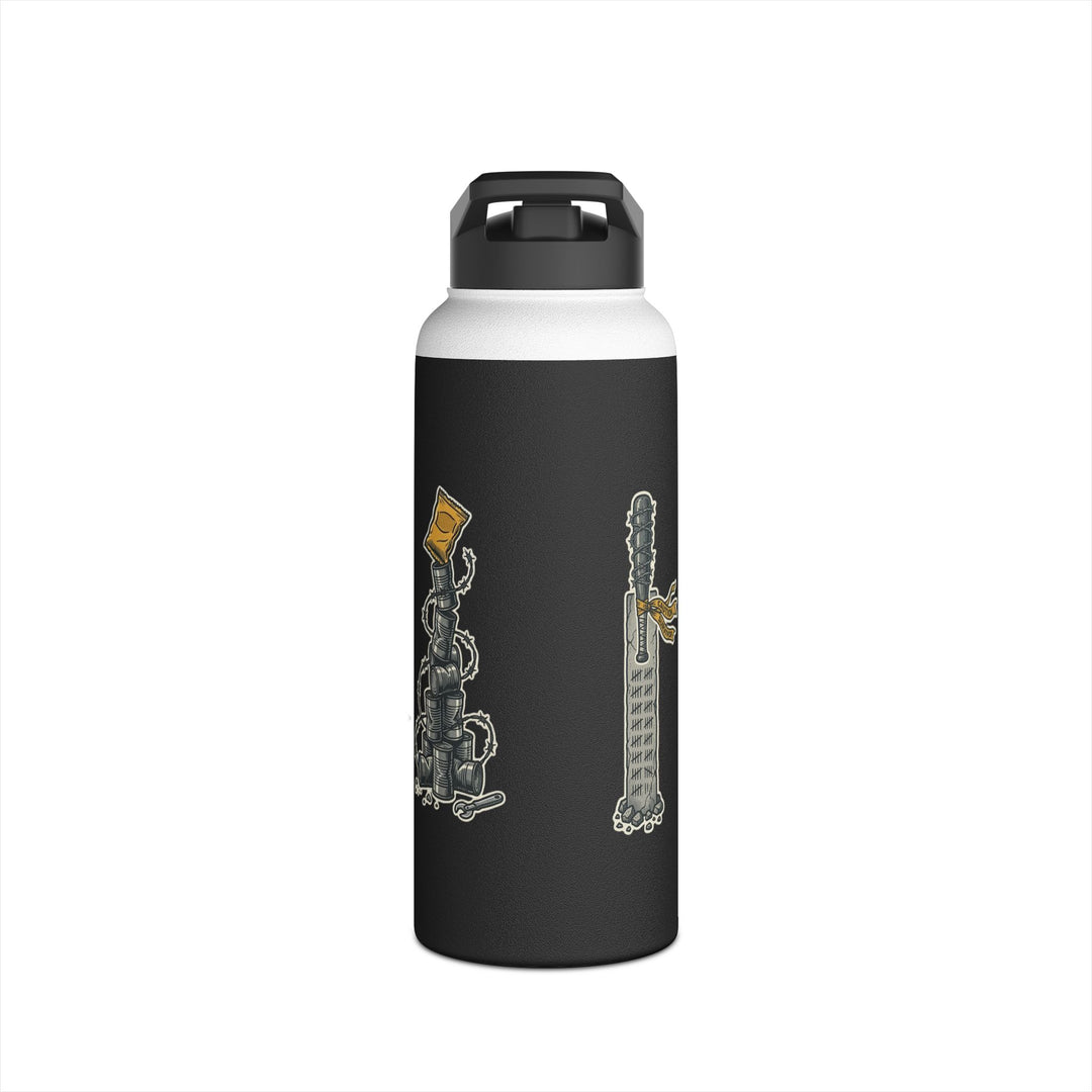 "Last One Standing Gets the Snacks" Stainless Steel Water Bottle, Standard Lid