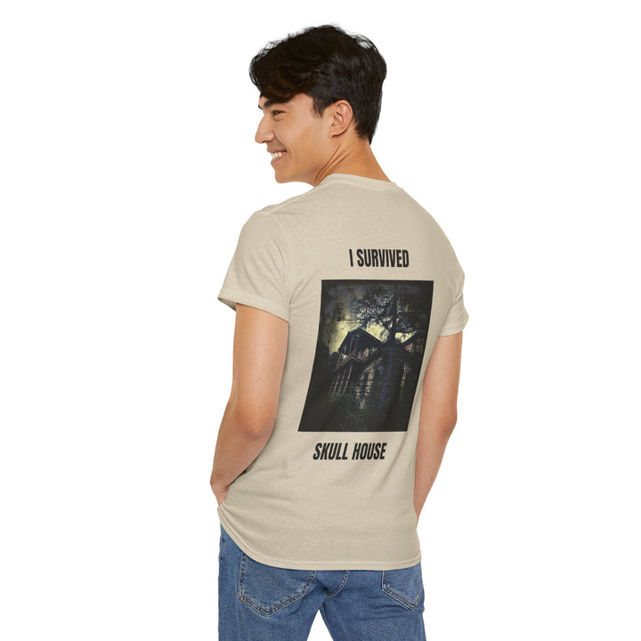 "I Survived Skull House" Unisex Heavy Cotton Tee