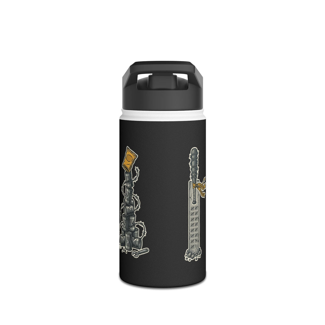 "Last One Standing Gets the Snacks" Stainless Steel Water Bottle, Standard Lid
