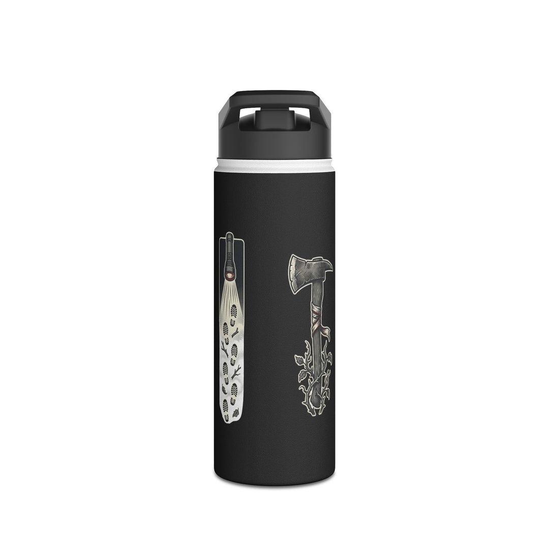 "Final Girl Energy" Stainless Steel Water Bottle, Standard Lid