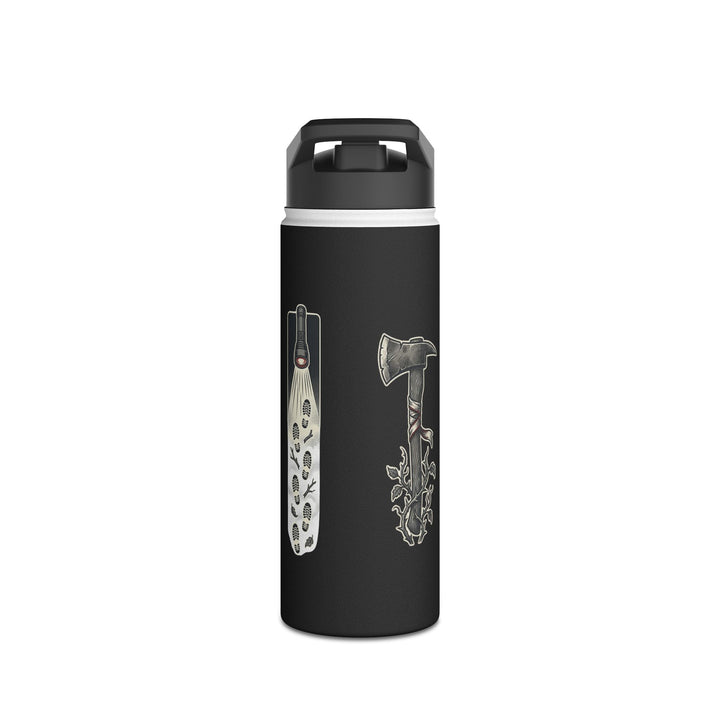 "Final Girl Energy" Stainless Steel Water Bottle, Standard Lid