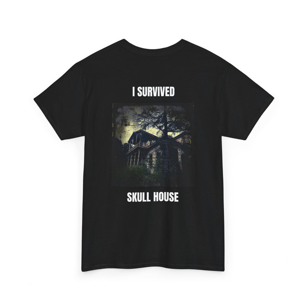 "I Survived Skull House" Unisex Heavy Cotton Tee