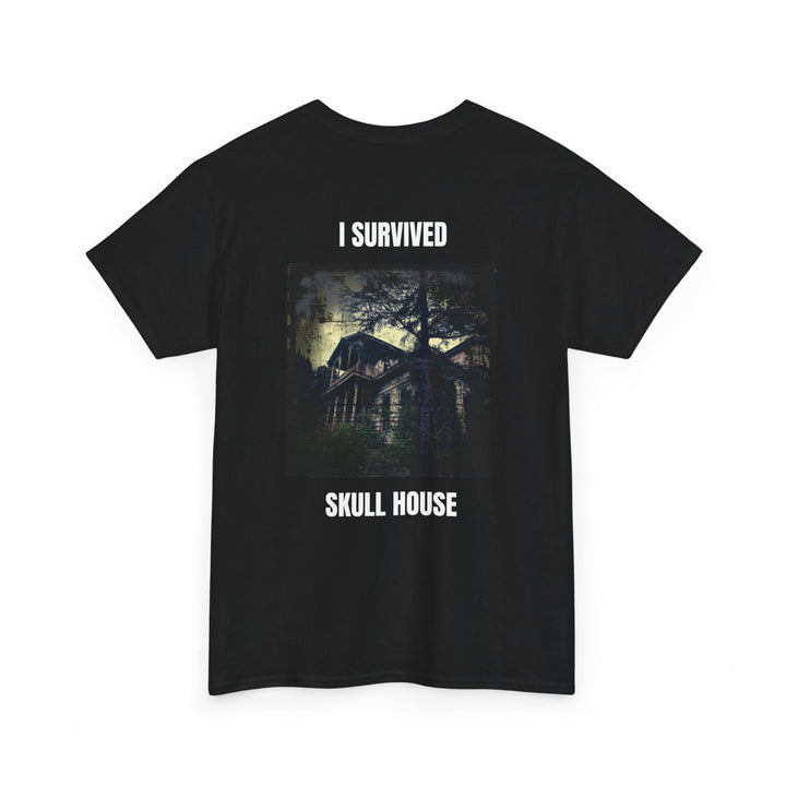 "I Survived Skull House" Unisex Heavy Cotton Tee