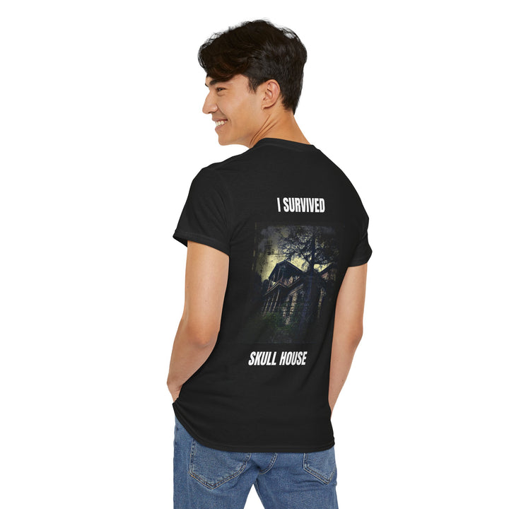"I Survived Skull House" Unisex Heavy Cotton Tee