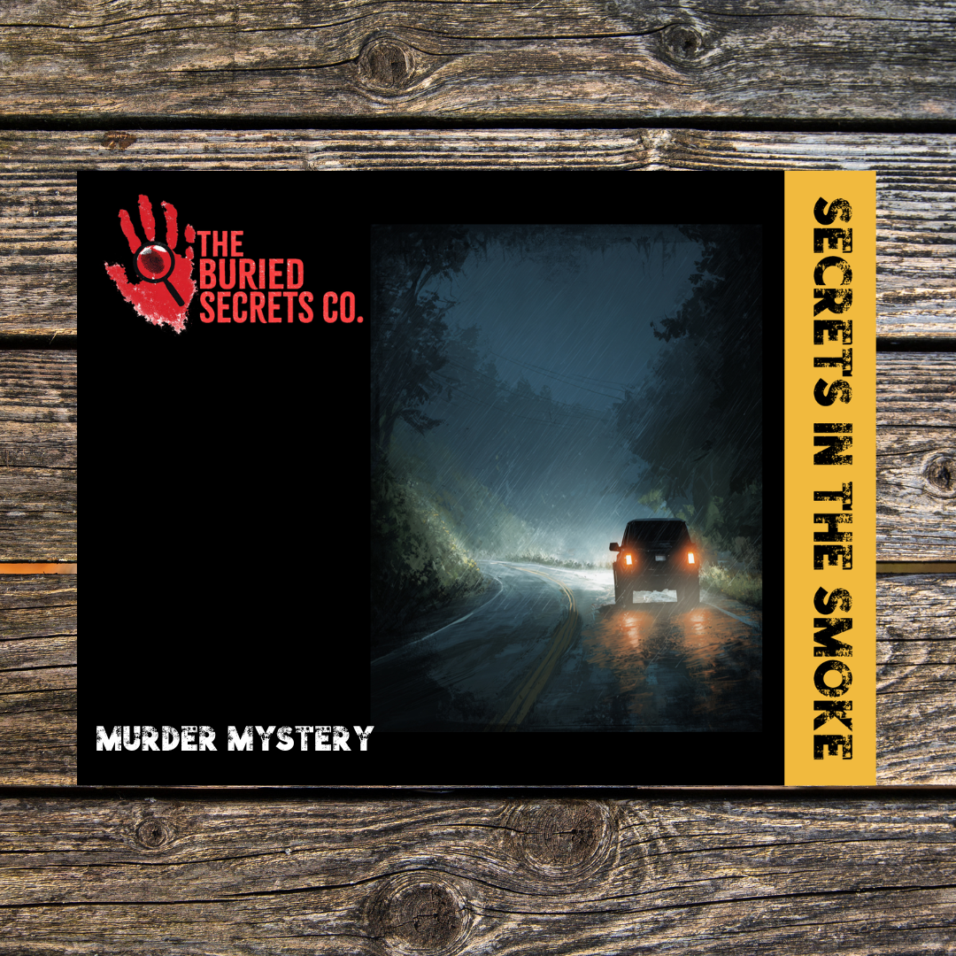 Secrets in the Smoke - True Crime Murder Mystery Game