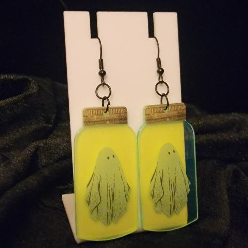 Glow-in-the-Dark Ghost Earrings