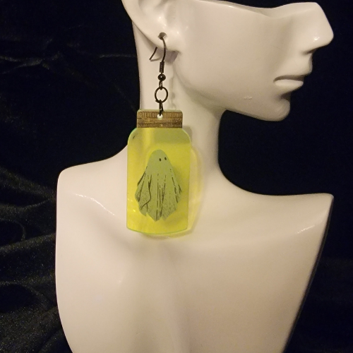 Glow-in-the-Dark Ghost Earrings