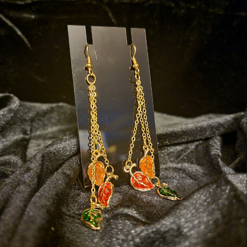 Three-Leaf Earrings