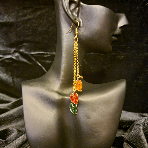 Three-Leaf Earrings