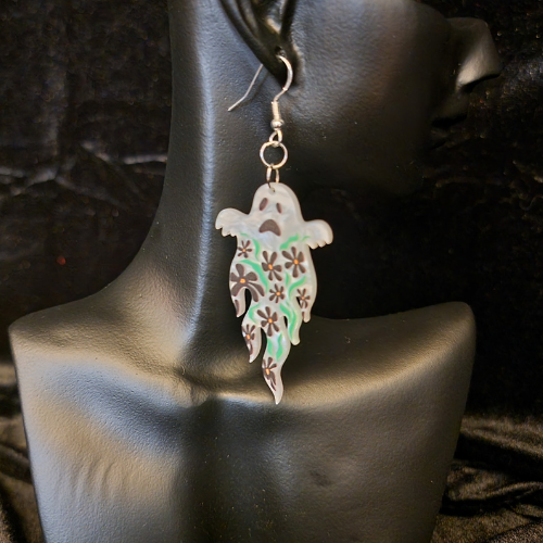 Flowery Ghost Earrings